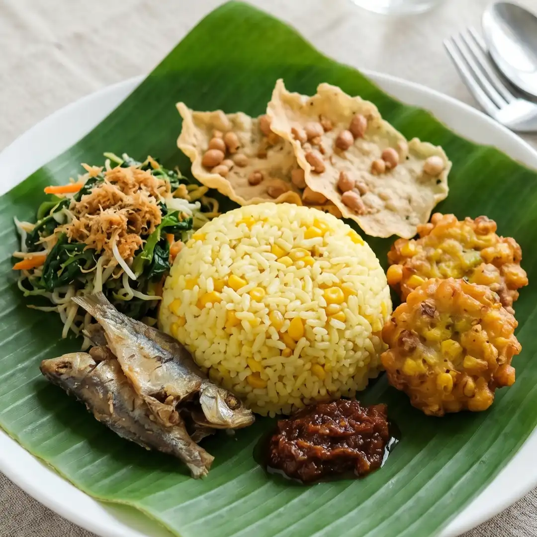 Nasi Jagung Urap Madura