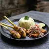 Balinese Fish Sate Lilit with Kaffir Lime Rice