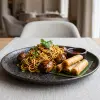 Meatball Adobo Noodles