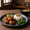 Teriyaki Chicken Karaage with Furikake Rice